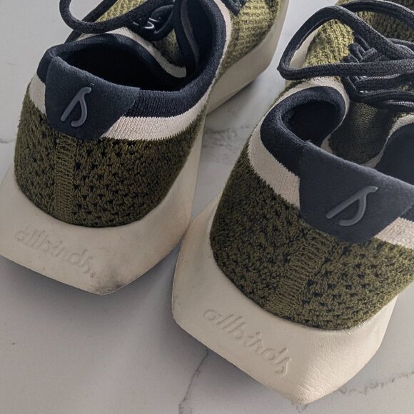 Allbirds Wool Runners Olive Green Sneakers Tree Dasher 2 M8.5 - Lightweight - Picture 9 of 14